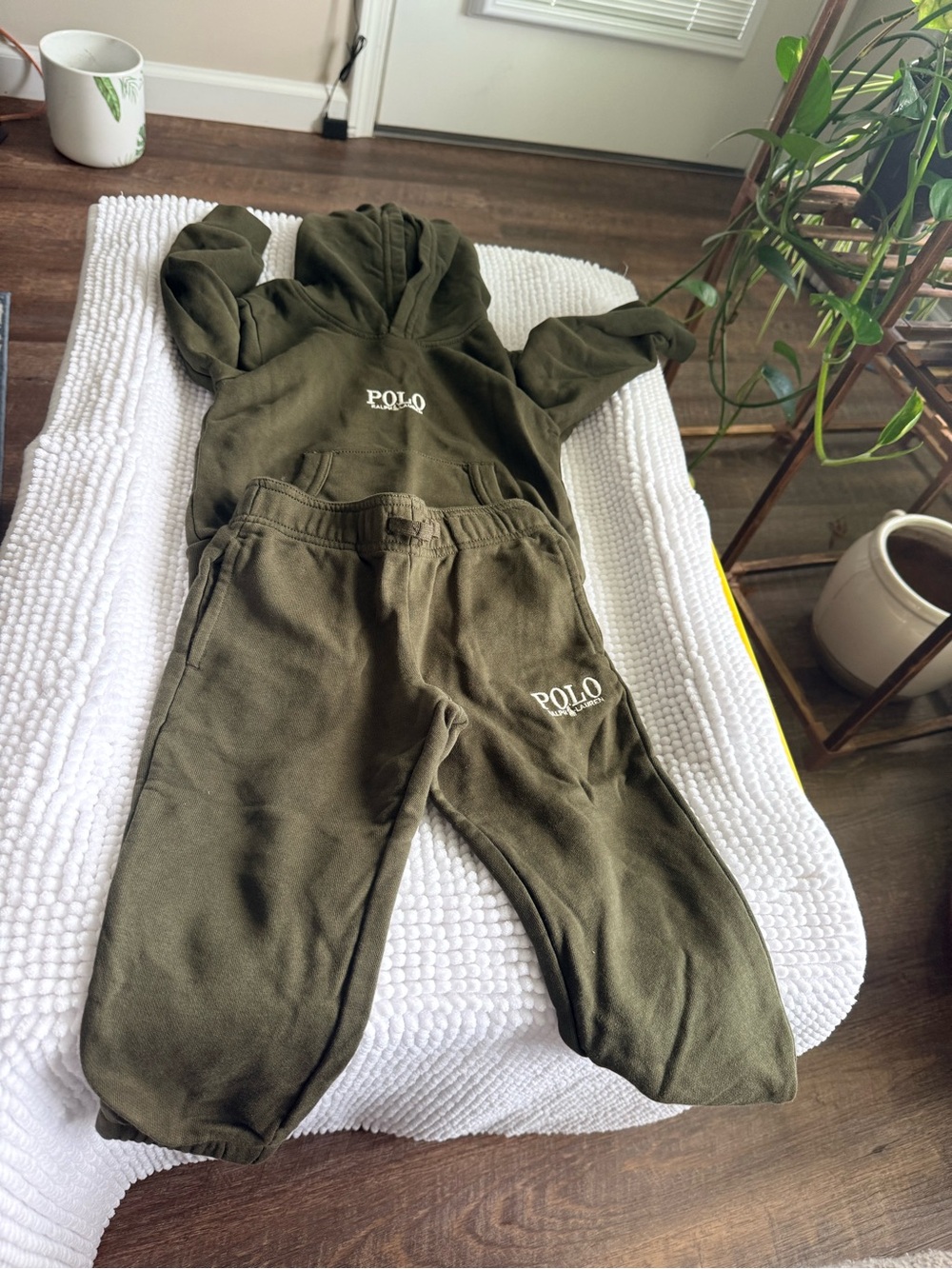 Polo by Ralph Lauren Kids Olive Green Hoodie & Jogger Set